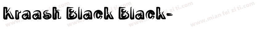 Kraash Black Black字体转换